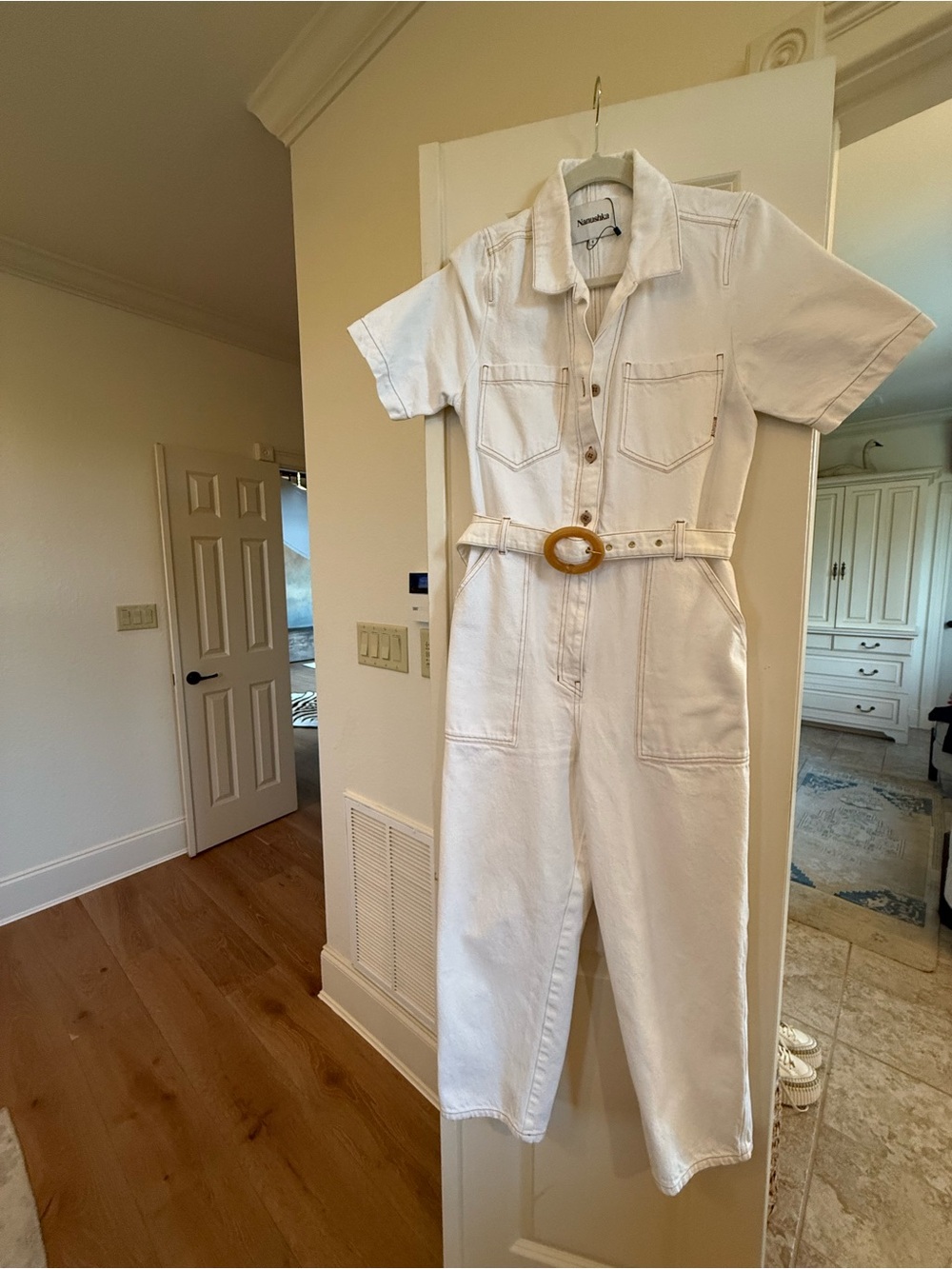 Nanushka Arlo Denim Jumpsuit